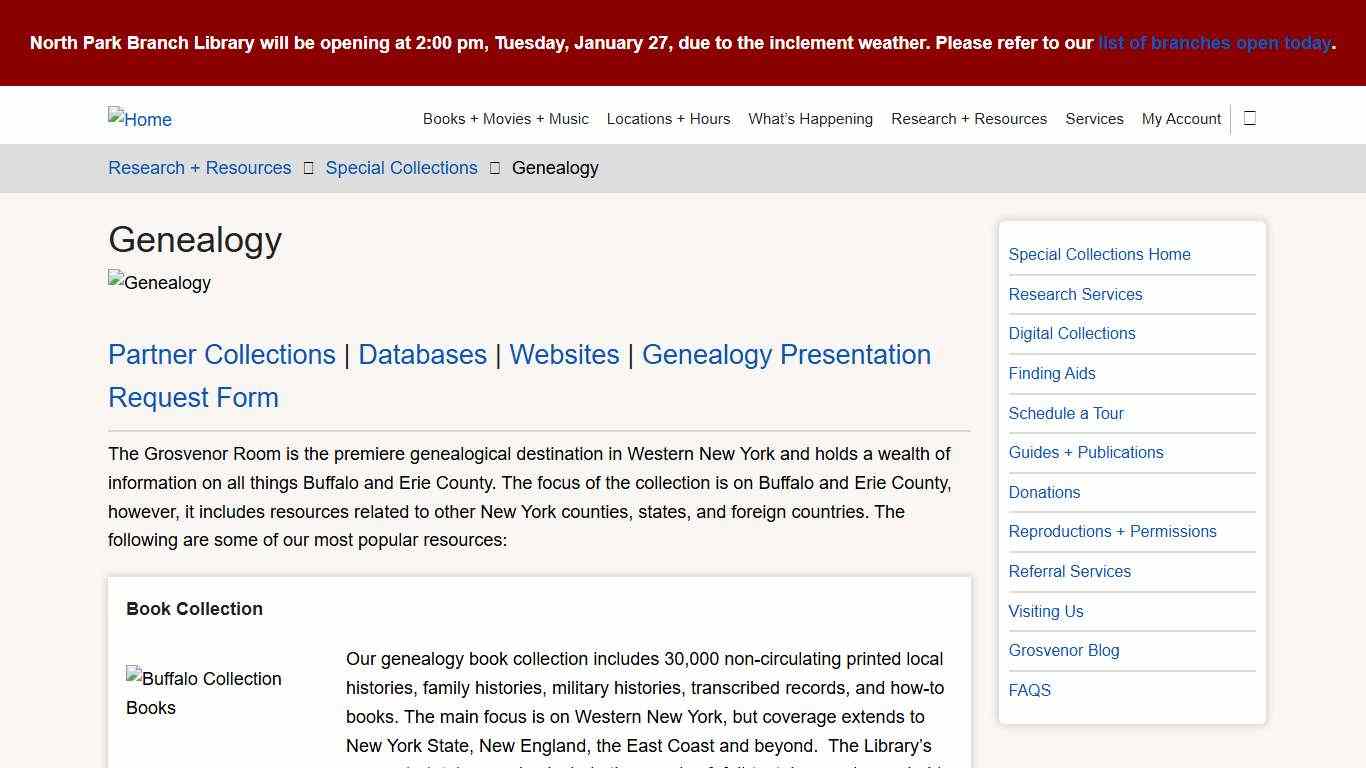 Genealogy www.buffalolib.org
